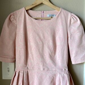 CLUB DONNA Pink Fit and Flare Mini Dress